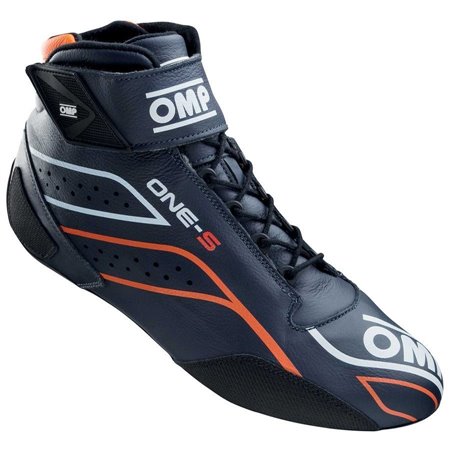 ZAPATILLAS OMP ONE-S FIA 8856-2018 AZUL MARINO / NARANJA FLUO TALLA 38