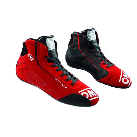 ZAPATILLAS OMP TECNICA MY2025 FIA 8856-2018 NEGRO / ROJO TALLA 45