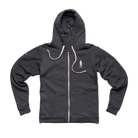 SUDADERA FULL ZIP DARK GRIS TALLA M DRIVER ICON