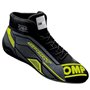 ZAPATILLAS OMP SPORT FIA 8856-2018 NEGRO/AMARILLO FLUO TALLA 37