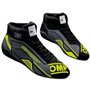 ZAPATILLAS OMP SPORT FIA 8856-2018 NEGRO / AMARILLO FLUO TALLA 40