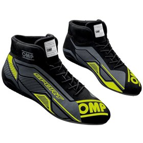 ZAPATILLAS OMP SPORT FIA 8856-2018 NEGRO / AMARILLO FLUO TALLA 45