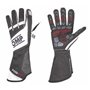 GUANTES OMP KS-1R  NEGRO/BLANCO/PLATA TALLA L