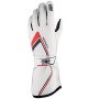 GUANTES OMP TECNICA FIA 8856-2018 BLANCO TALLA XS