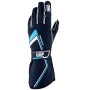GUANTES OMP TECNICA FIA 8856-2018 AZUL MARINO / CIAN TALLA S
