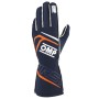 GUANTES OMP FIRST FIA 8856-2018 AZUL MARINO / NARANJA FLUO TALLA XL