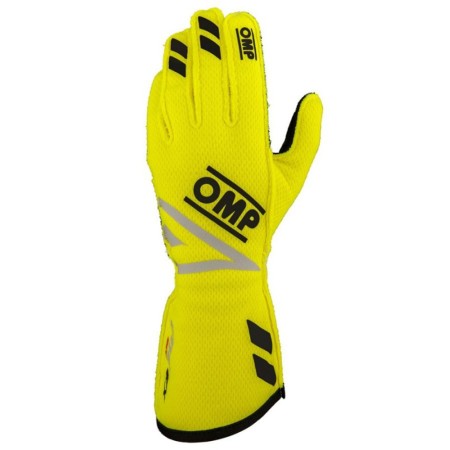 GUANTES OMP ONE EVO FX FIA 8856-2018 AMARILLO FLUO TALLA XL