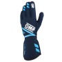 GUANTES OMP ONE EVO FX FIA 8856-2018 AZUL MARINO/CIAN TALLA M