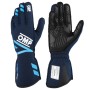 GUANTES OMP ONE EVO FX FIA 8856-2018 AZUL MARINO/CIAN TALLA XL