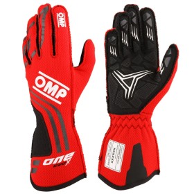 GUANTES OMP ONE EVO-X MY24 FIA 8856-2018 ROJO TALLA S