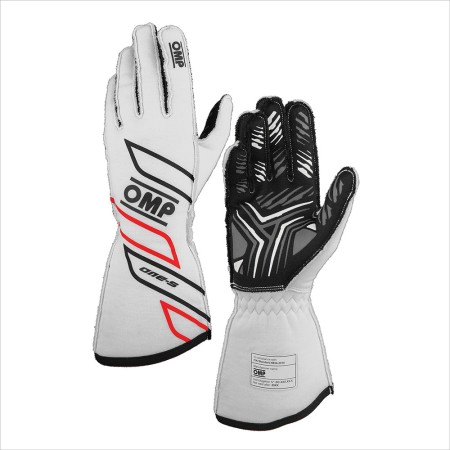 GUANTES OMP ONE-S MY2025 FIA 8856-2018 BLANCO TALLA XXL