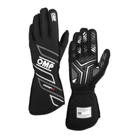 GUANTES OMP ONE-S MY2025 FIA 8856-2018 NEGRO TALLA S