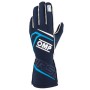 GUANTES OMP FIRST FIA 8856-2018 MY2025 NAVY AZUL / CYAN TALLA L