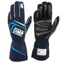 GUANTES OMP FIRST FIA 8856-2018 MY2025 NAVY AZUL / CYAN TALLA XS