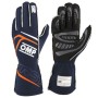 GUANTES OMP FIRST FIA 8856-2018 MY2025 NAVY AZUL / FLUO NARANJA TALLA XL