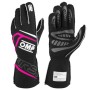 GUANTES OMP FIRST FIA 8856-2018 MY2025 NEGRO / FUCSIA TALLA XL