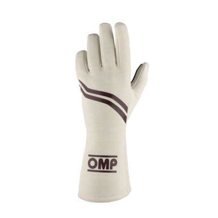 GUANTES OMP DIJON FIA 8856-2018 MY2025 CREMA TALLA XL