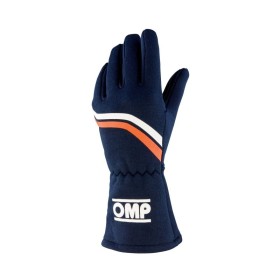 GUANTES OMP DIJON FIA 8856-2018 MY2025 NAVY AZUL / FLUO NARANJA TALLA S