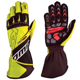 GUANTES OMP KART KS-2R AMARILLO/NEGRO TALLA XL