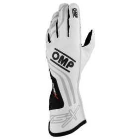 GUANTES OMP KART KS-X FIA 8877-2022 BLANCO TALLA 005 (NIÑOS)
