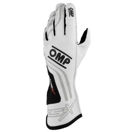 GUANTES OMP KART KS-X FIA 8877-2022 BLANCO TALLA XXS