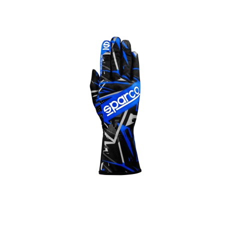 GUANTES SPARCO K-ROOKIE NEGRO/AZUL TALLA 7
