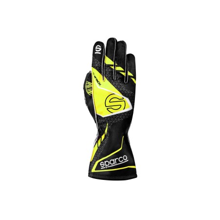 GUANTES SPARCO K-ATTACK 2025 NEGRO/AMARILLO TALLA 11