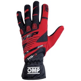 GUANTES OMP KART KS-3 ROJO/NEGRO TALLA XL