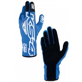 GUANTES OMP KART KS-4 AZUL / BLANCO TALLA M