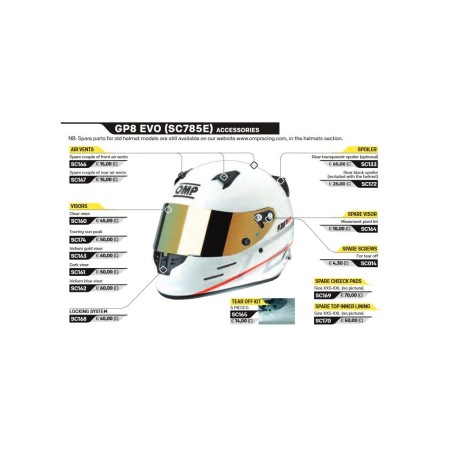 VISERA TRANSPARENTE PARA CASCOS GP8 EVO