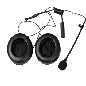 KIT MICRO Y AURICULARES(CON OREJERA) CASCO ABIERTO CONEXIÓN HEMBRA NEXUS