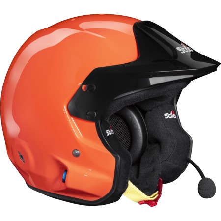 CASCO VENTI TROPHY OFFSHORE SNELL SA2020 FIA8859-15 (SIN CLIP HANS) NARANJA FLUOR/INTERIOR NEGRO 54