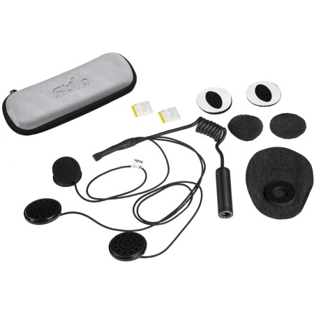 KIT DE EMERGENCIA MICRO Y AURICULARES PARA CASCO WRC CON CABLEADO