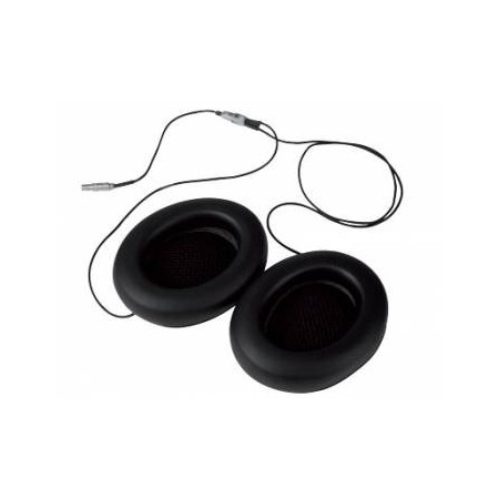 AURICULARES CON OREJERA TIPO RALLY PARA CASCO TURISMO CONEXIÓN MACHO JACK 3,5