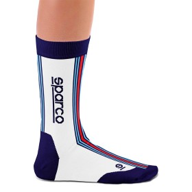 CALCETINES SPARCO DISEÑO MARTINI-R TALLA 36-40 BLANCO/AZUL MARINO