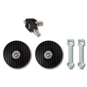 KIT CIERRE CAPOT LLAVE NEGRO/PLATA OCC MOTORSPORT