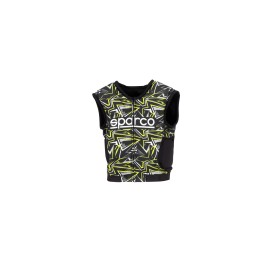 PROTECTOR COSTILLAS SPARCO SJ PRO K-3 NEGRO/AMARILLO TALLA XL