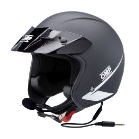 CASCO OMP STAR CON INTECOMUNICADOR ECE 22.06 NEGRO MATE TALLA S