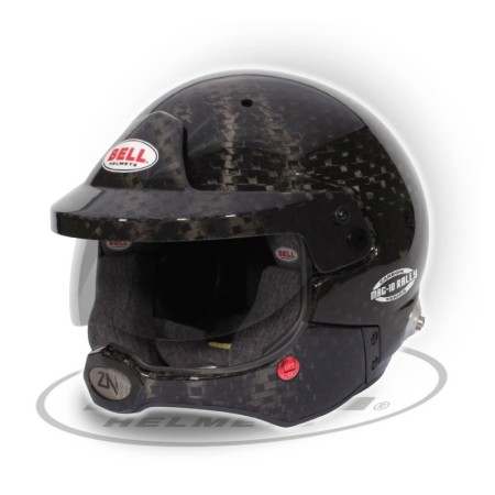CASCO BELL MAG-10 RALLY CARBON (HANS) INTERIOR NARANJA TALLA 55 FIA8859-2024/SA2020