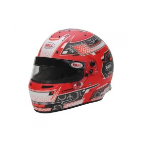 CASCO BELL RS7 STAMINA ANTRACITA/ROJO (HANS)TALLA 61+ FIA8859-2024/SA2020