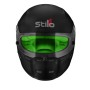 CASCO STILO ST5 CMR NEGRO MATE INTERIOR VERDE KARTING TALLA 57