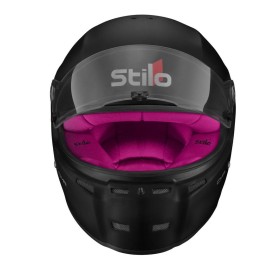 CASCO STILO ST5 CMR NEGRO MATE INTERIOR ROSA KARTING TALLA 57