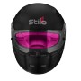 CASCO STILO ST5 CMR NEGRO MATE INTERIOR ROSA KARTING TALLA 57