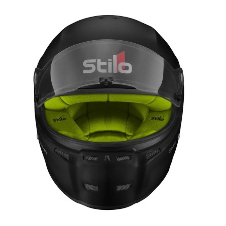 CASCO STILO ST5 CMR NEGRO MATE INTERIOR AMARILLO KARTING TALLA 59