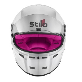 CASCO STILO ST5 CMR BLANCO INTERIOR ROSA KARTING TALLA 59