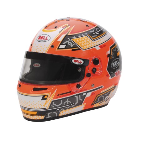 CASCO BELL RS7-K STAMINA ANTRACITA/NARANJA TALLA L (60-61) FIA8878-2024/K2020