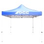 CARPA RACING 3X3M ACERO INOX AZUL 40MM 420 OXFORD