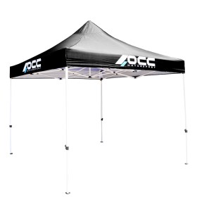 CARPA RACING 3X3M ACERO INOX NEGRO 40MM 420 OXFORD