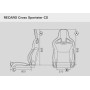 ASIENTO RECARO CROSS SPORTSTER CS CALEFACCION PIEL ARTIFICIAL NEGRO/DINAMICA NEGRO PILOTO