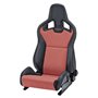 ASIENTO RECARO CROSS SPORTSTER CS AIRBAG CALEFACCION PIEL ARTIFICIAL NEGRO/DINAMICA ROJO COPILOTO